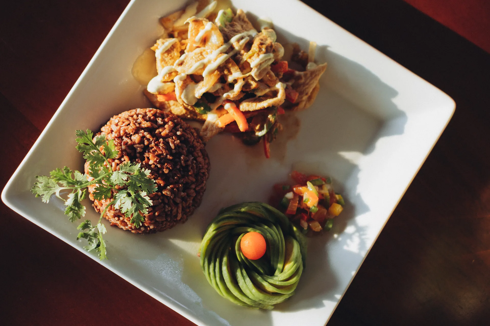 A healthy plated meal